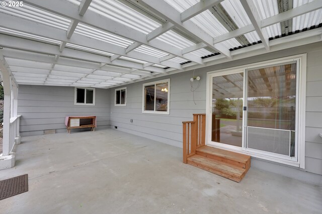 view of patio / terrace with a pergola