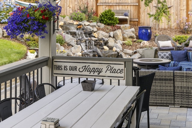 16290 SE Eckert Ln, Damascus, OR 97089 - wooden deck with outdoor dining area