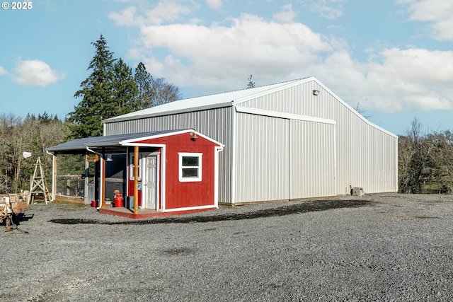 view of outbuilding