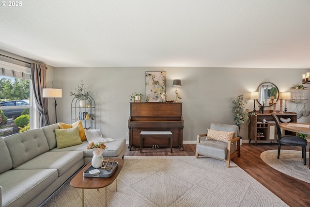 16318 SW Wright St, Beaverton, OR 97007 - living area featuring wood finished floors and baseboards