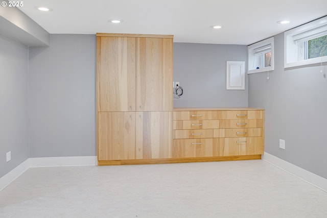 2445 SE 76th Ave, Portland, OR 97206 - below grade area featuring recessed lighting and baseboards