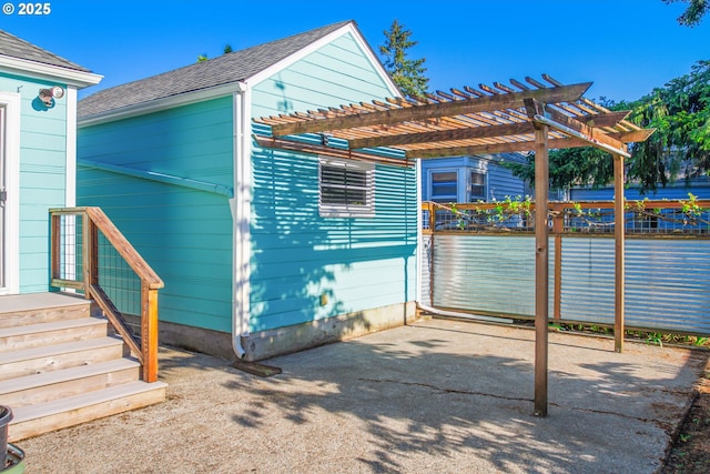 2445 SE 76th Ave, Portland, OR 97206 - view of outdoor structure with a pergola