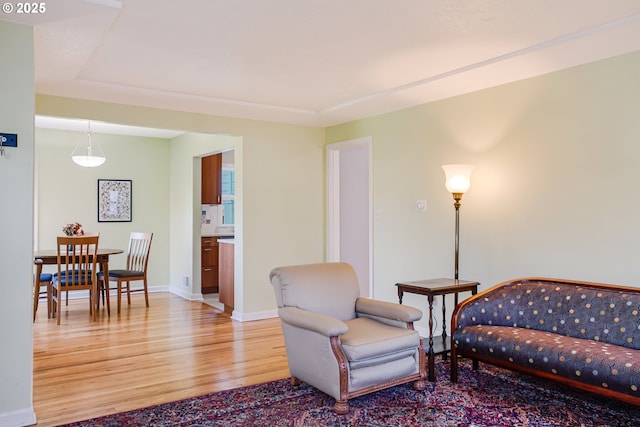 2445 SE 76th Ave, Portland, OR 97206 - living room featuring light wood finished floors and baseboards