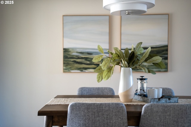 view of dining area