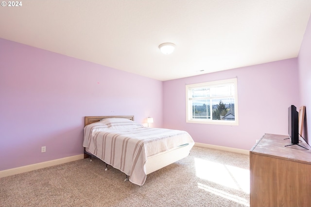 bedroom with carpet floors