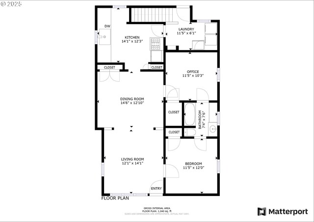 1206 E 9th St, The Dalles, OR 97058 - plan