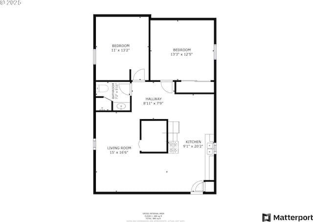 1206 E 9th St, The Dalles, OR 97058 - floor plan