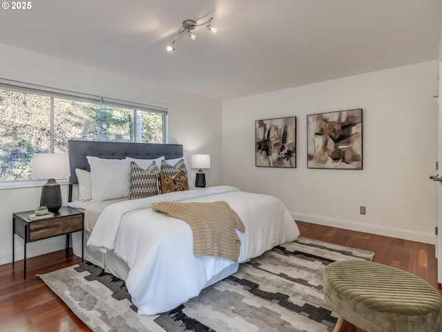 bedroom featuring hardwood / wood-style flooring