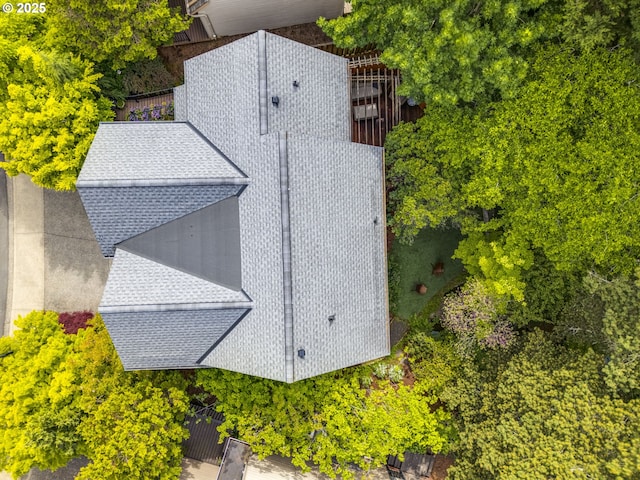 view from above of property