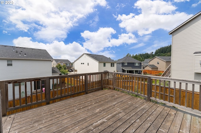 9465 N Alder St, Camas, WA 98607 - wooden terrace featuring a residential view