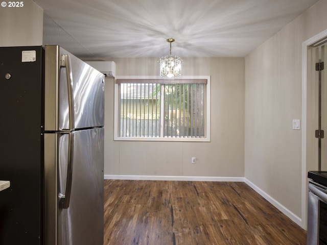 1818 E 32nd St, Vancouver, WA 98663 - kitchen with stainless steel appliances, a chandelier, and wood finished floors