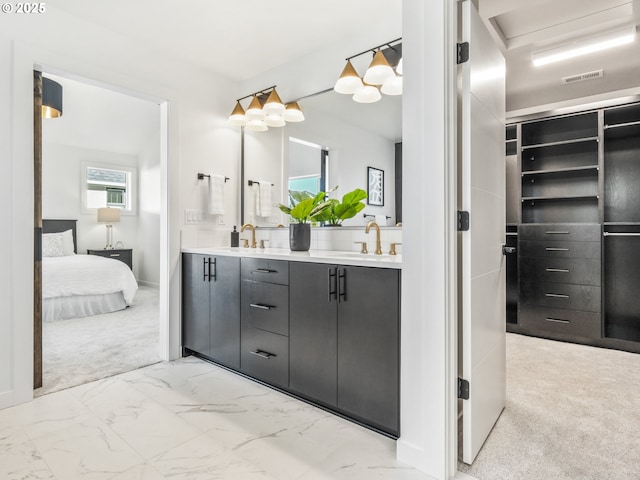 bathroom with vanity