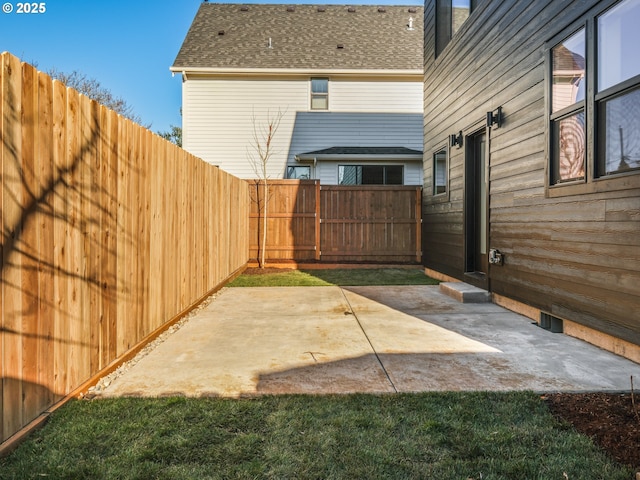 view of yard featuring a patio area