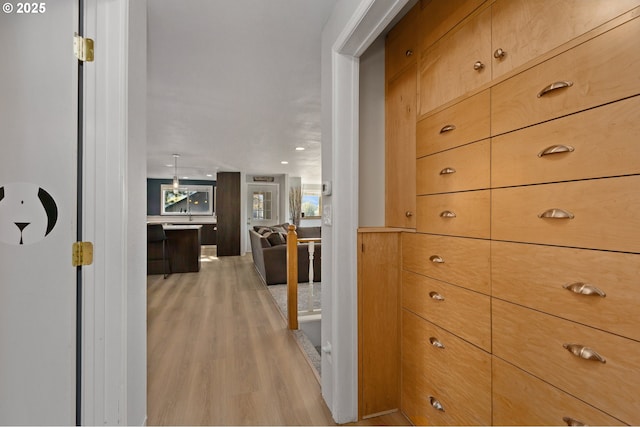 301 S 18th St, La Grande, OR 97850 - hallway with light wood finished floors