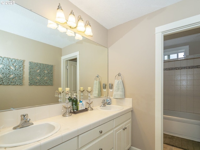 2600 Umpqua Ln, West Linn, OR 97068 - bathroom featuring double vanity and bathtub / shower combination