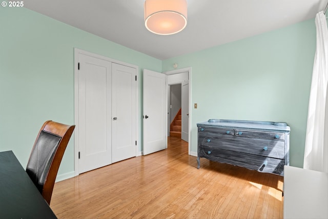 3416 SE 63rd Ave, Portland, OR 97206 - office area featuring light wood finished floors and baseboards
