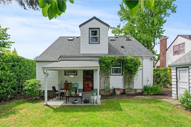 3416 SE 63rd Ave, Portland, OR 97206 - back of property with a lawn and roof with shingles