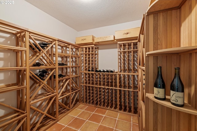 1911 NW Norfolk Ct, Portland, OR 97229 - wine cellar featuring a textured ceiling and tile patterned floors