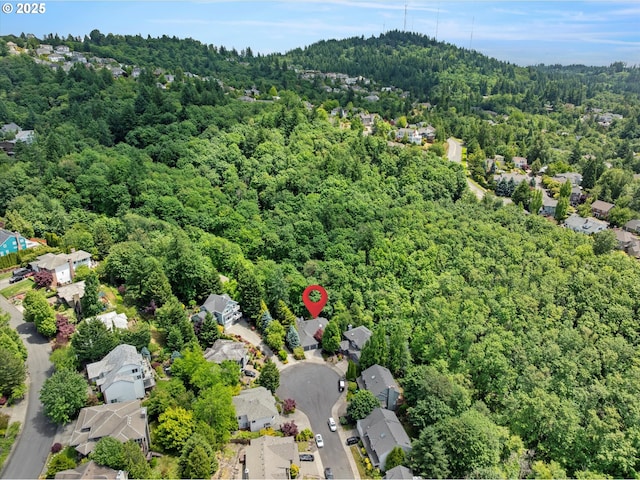 1911 NW Norfolk Ct, Portland, OR 97229 - aerial view of property and surrounding area with a forest and nearby suburban area