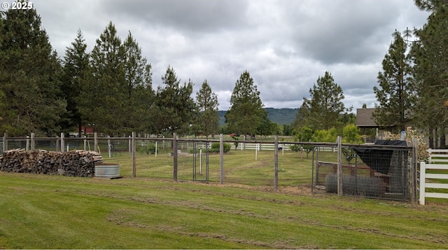 264 Mattie K Ln, Roseburg, OR 97471 - view of yard with exterior structure, a mountain view, and an outbuilding
