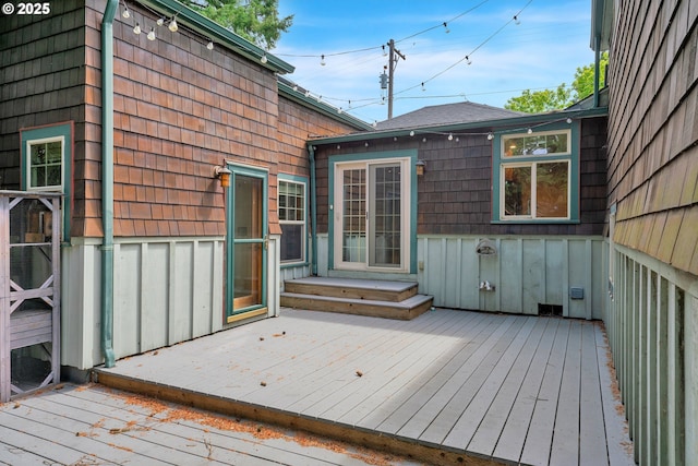 1710 Norkenzie Rd, Eugene, OR 97401 - view of wooden deck
