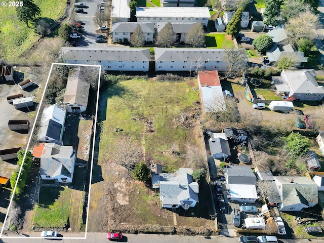 bird's eye view with a residential view