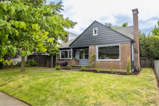 2416 SE 60th Ave, Portland, OR 97206 - bungalow-style home featuring a chimney, brick siding, and roof with shingles