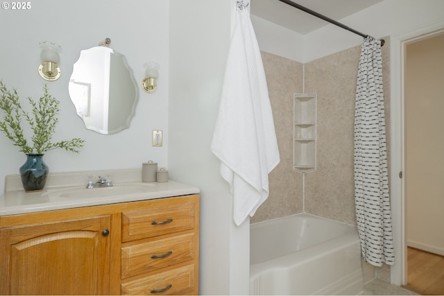 2416 SE 60th Ave, Portland, OR 97206 - bathroom with vanity and shower / bath combo