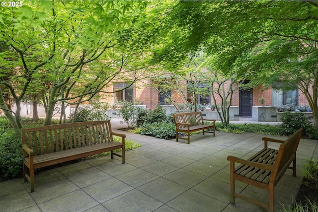 view of home's community featuring a patio