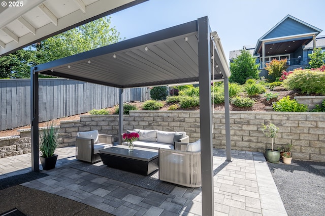 840 Chikamin Loop, Silverton, OR 97381 - view of patio / terrace with an outdoor hangout area