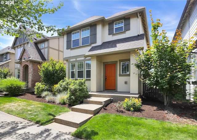 385 SW Mitchum Ter, Beaverton, OR 97006 - view of front of home featuring stucco siding
