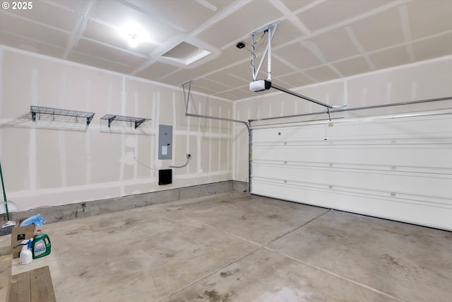 385 SW Mitchum Ter, Beaverton, OR 97006 - garage with electric panel and a garage door opener