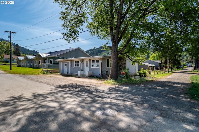 view of front of house featuring board and batten siding