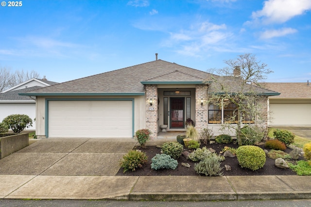 ranch-style house with a garage