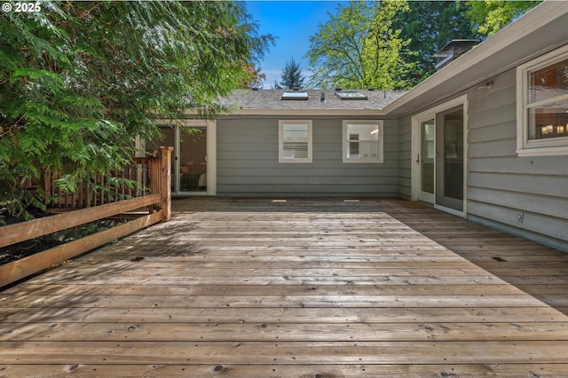 view of deck