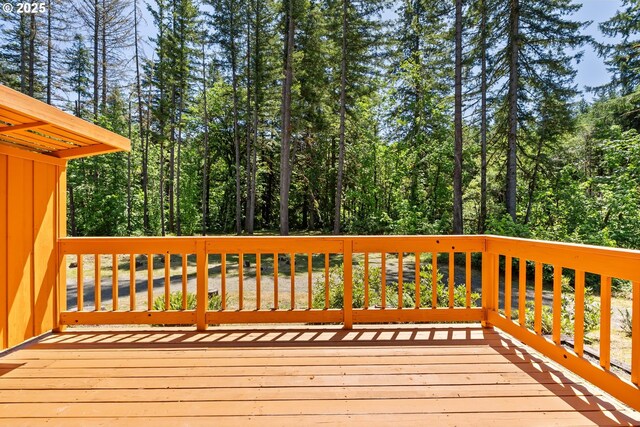 93933 Marcola Rd, Marcola, OR 97454 - view of wooden deck