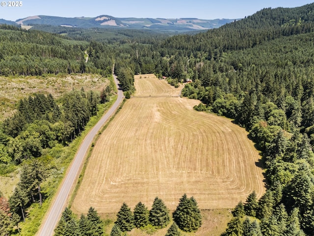93933 Marcola Rd, Marcola, OR 97454 - aerial view of a heavily wooded area and a mountainous background
