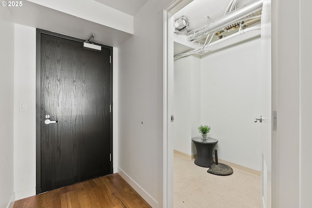 interior space with baseboards