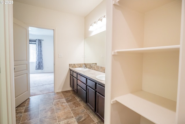 1067 S 55th St, Springfield, OR 97478 - full bathroom with double vanity and stone finish floors