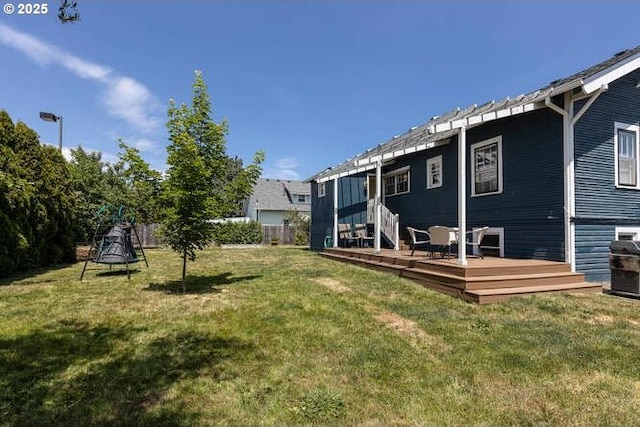 709 S Meridian St, Newberg, OR 97132 - back of house with a deck