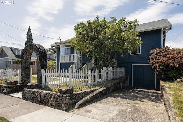 709 S Meridian St, Newberg, OR 97132 - view of property hidden behind natural elements with a garage and concrete driveway