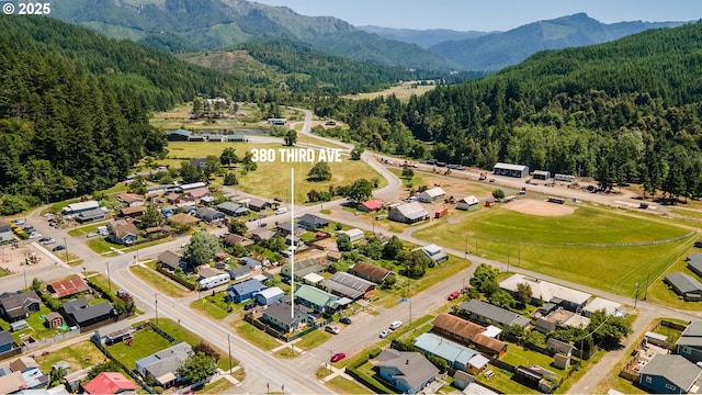 380 3rd Ave, Powers, OR 97466 - drone / aerial view of a forest and a mountainous background
