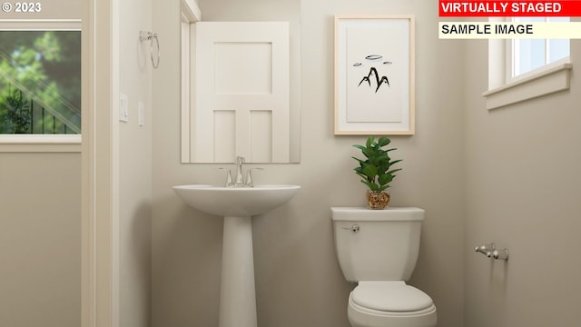 bathroom with toilet