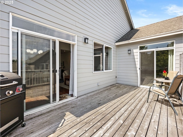 37149 Emerald Cascade, Sandy, OR 97055 - wooden terrace with a grill