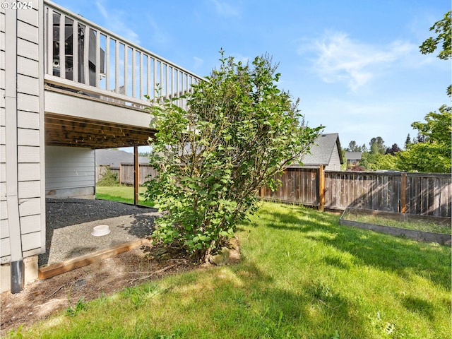 37149 Emerald Cascade, Sandy, OR 97055 - fenced backyard with a deck