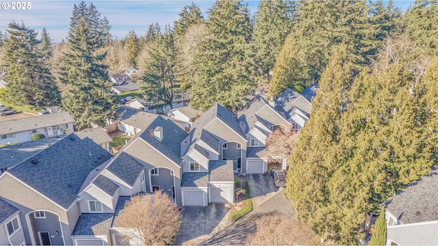 aerial view of residential area