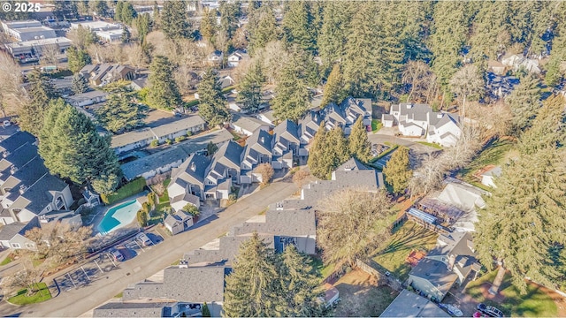 aerial perspective of suburban area