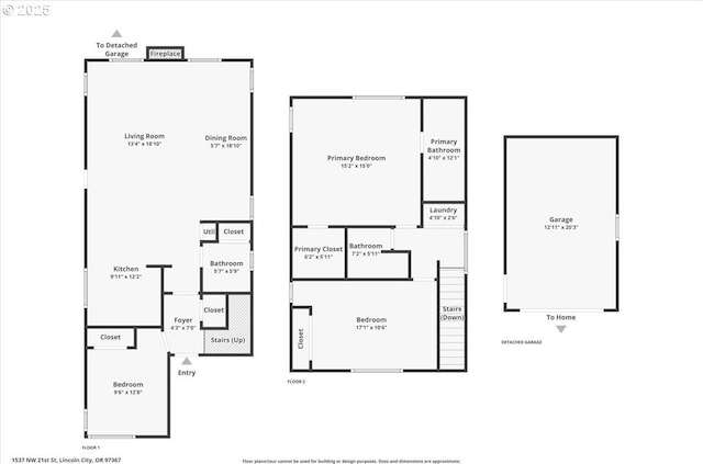 1537 NW 21st St, Lincoln City, OR 97367 - floor plan / room layout