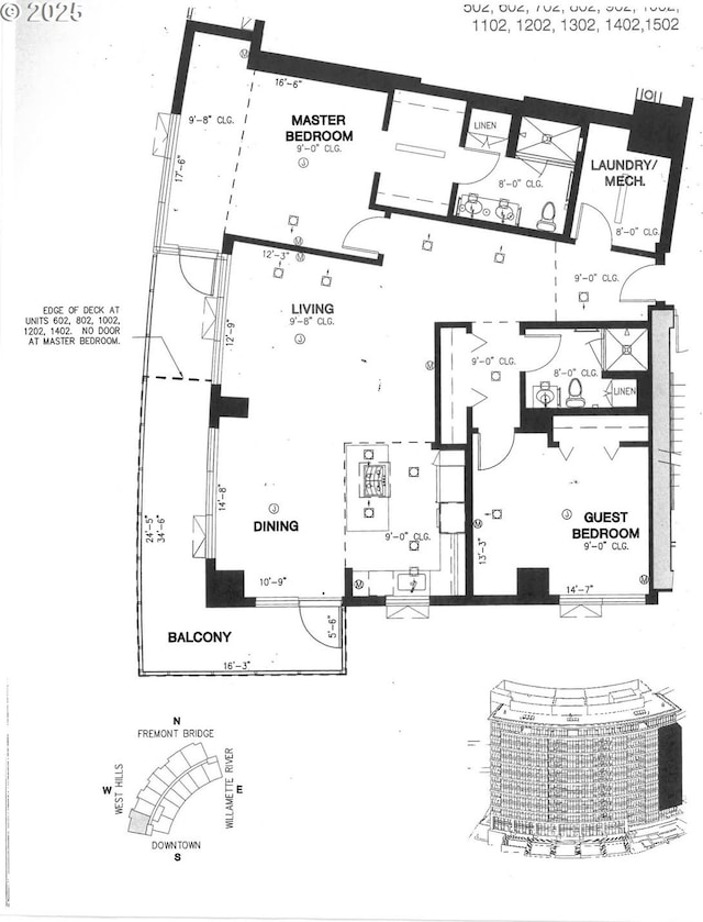 949 NW Overton St Unit 1302, Portland, OR 97209 - view of home floor plan