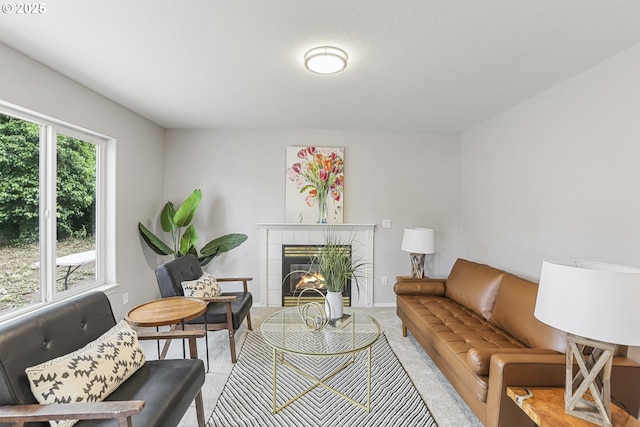1974 SE 60th Ave, Hillsboro, OR 97123 - carpeted living room with a tile fireplace